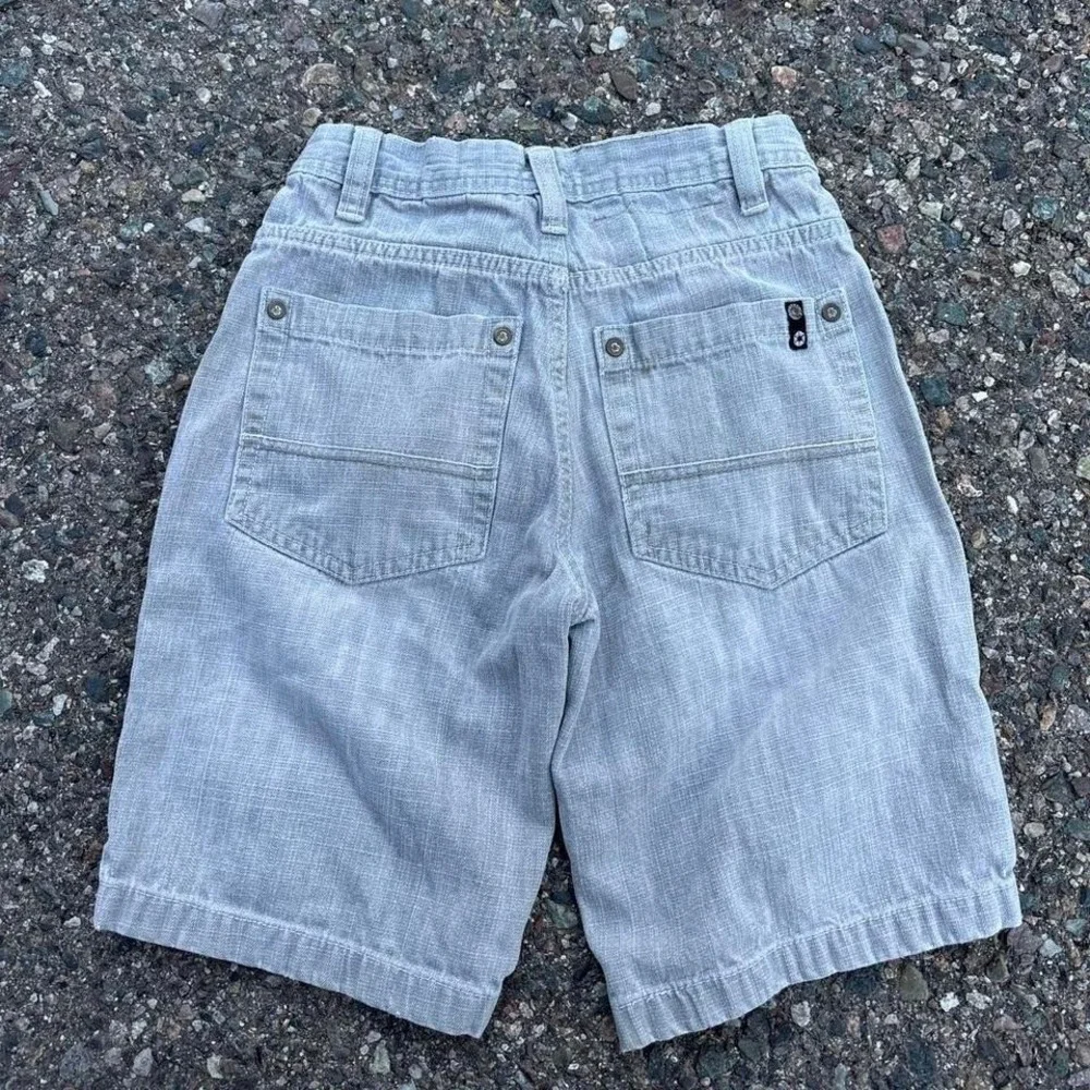 Vintage Southpole Youth Jean Shorts Jorts Size 8 Black Tab